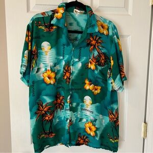 Men’s Shoreline Bahamas Hawaiian Style Polo Size XXL